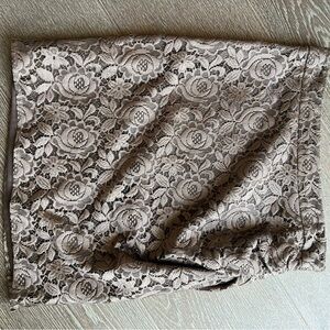 Reiss Taupe Lace Skirt